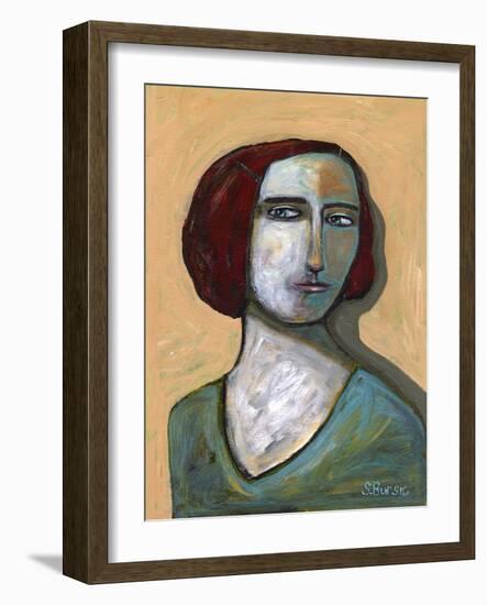 Woman with Piercing Eyes-Sharyn Bursic-Framed Photographic Print