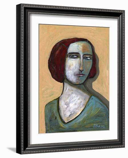 Woman with Piercing Eyes-Sharyn Bursic-Framed Photographic Print