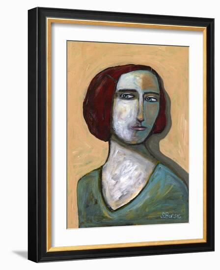 Woman with Piercing Eyes-Sharyn Bursic-Framed Photographic Print