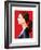 Woman with Ponytail-Enrico Varrasso-Framed Premium Giclee Print