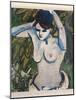 Woman with Raised Arms, 1910-Ernst Ludwig Kirchner-Mounted Giclee Print