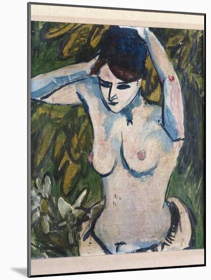 Woman with Raised Arms, 1910-Ernst Ludwig Kirchner-Mounted Giclee Print