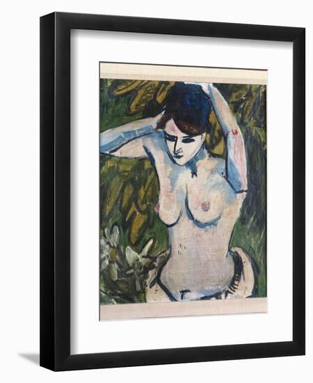 Woman with Raised Arms, 1910-Ernst Ludwig Kirchner-Framed Giclee Print