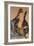 Woman with Raised Leg and Purple Stockings; Frau Mit Erhobenem Bein Und Lila Strumpfen-Egon Schiele-Framed Giclee Print