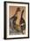 Woman with Raised Leg and Purple Stockings; Frau Mit Erhobenem Bein Und Lila Strumpfen-Egon Schiele-Framed Giclee Print