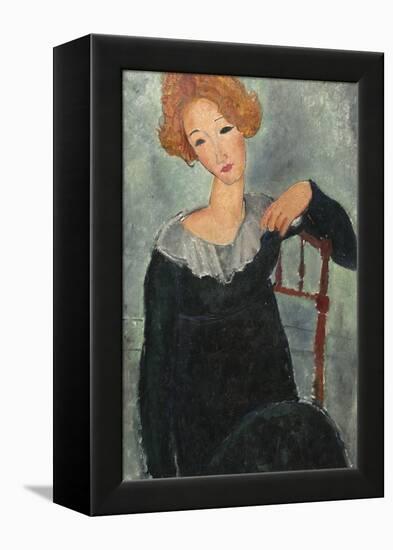 Woman with Red Hair, 1917-Amedeo Modigliani-Framed Stretched Canvas