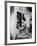 Woman with Refrigerator-null-Framed Photo