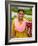 Woman with Sari Dress Selling Items at Laxmi Narayan Temple, New Delhi, India-Bill Bachmann-Framed Photographic Print