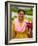 Woman with Sari Dress Selling Items at Laxmi Narayan Temple, New Delhi, India-Bill Bachmann-Framed Photographic Print