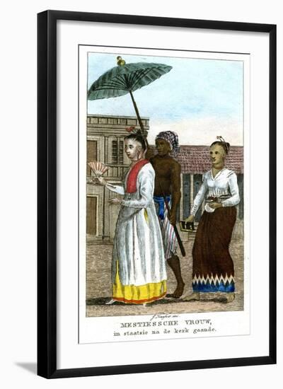 Woman with Servants, C1808-J Haafner-Framed Giclee Print