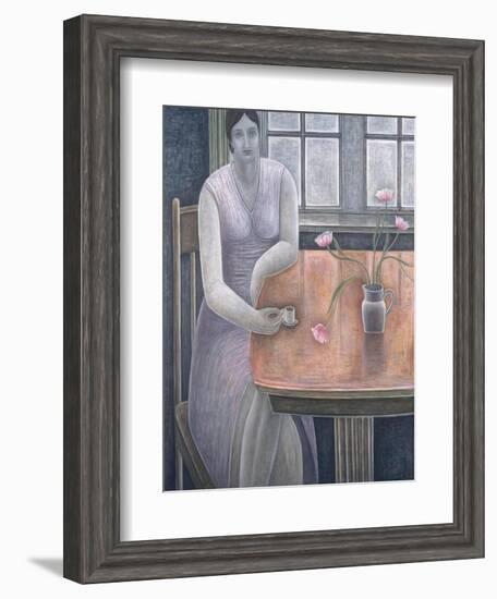 Woman with Small Cup-Ruth Addinall-Framed Giclee Print