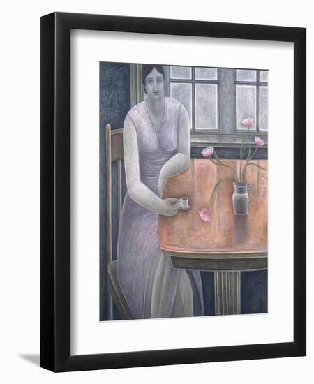 Woman with Small Cup-Ruth Addinall-Framed Giclee Print