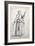 Woman with Spindle-Jacques Callot-Framed Giclee Print