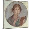 Woman with Stiletto Or Portrait of Sappho (?)-null-Mounted Giclee Print