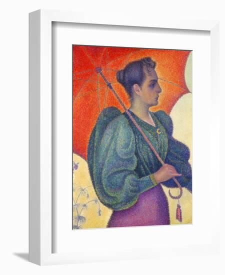 Woman with Umbrella, 1898-Paul Signac-Framed Giclee Print