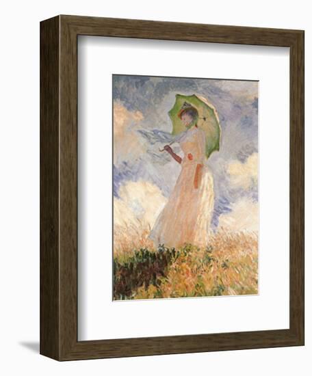 Woman With Umbrella-Claude Monet-Framed Art Print