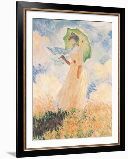 Woman With Umbrella-Claude Monet-Framed Art Print