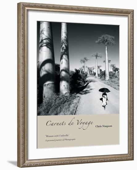 Woman with Umbrella-Chris Simpson-Framed Giclee Print