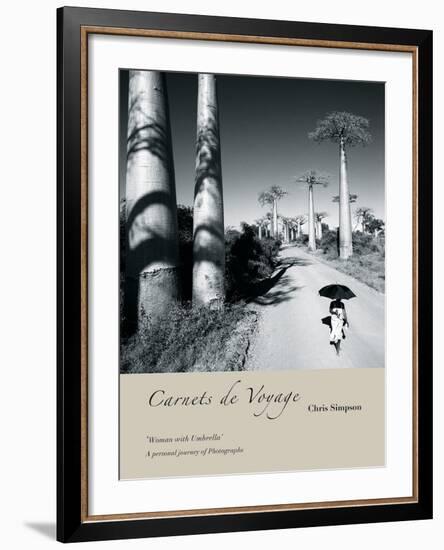 Woman with Umbrella-Chris Simpson-Framed Giclee Print