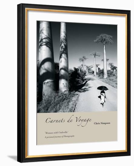 Woman with Umbrella-Chris Simpson-Framed Giclee Print