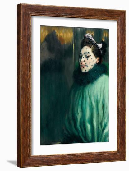 Woman with Veil (Femme À La Voilett)-Louis Anquetin-Framed Giclee Print