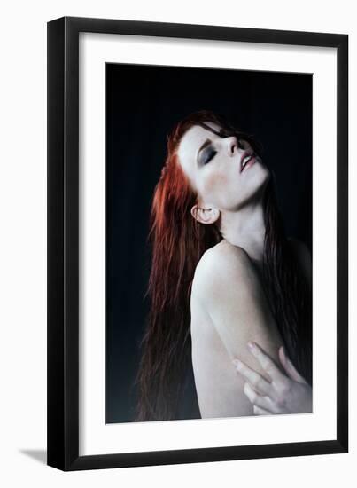 Woman with Wet Hair-Vania Stoyanova-Framed Photographic Print