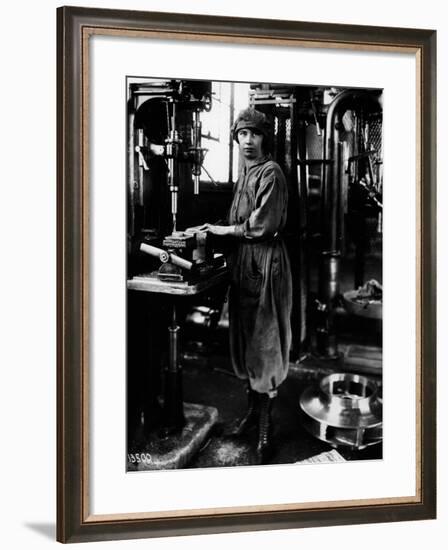 Woman Worker, 1919-null-Framed Photographic Print