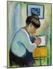 Woman Writing, 1910-August Macke-Mounted Giclee Print