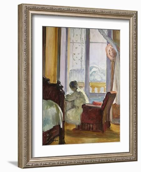 Woman Writing-Henri Lebasque-Framed Giclee Print