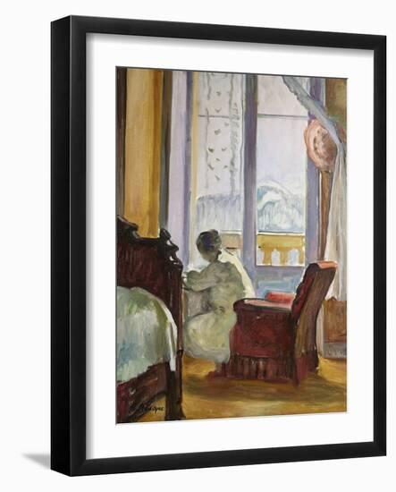 Woman Writing-Henri Lebasque-Framed Giclee Print