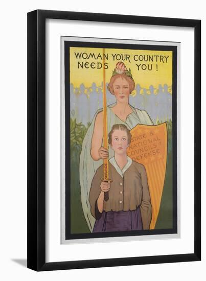 Woman Your Country Needs You Poster-null-Framed Giclee Print