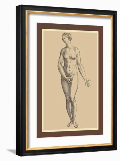 Woman-Andreas Vesalius-Framed Art Print