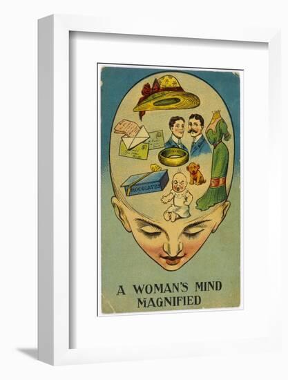 Womans Mind Magnified-null-Framed Photographic Print