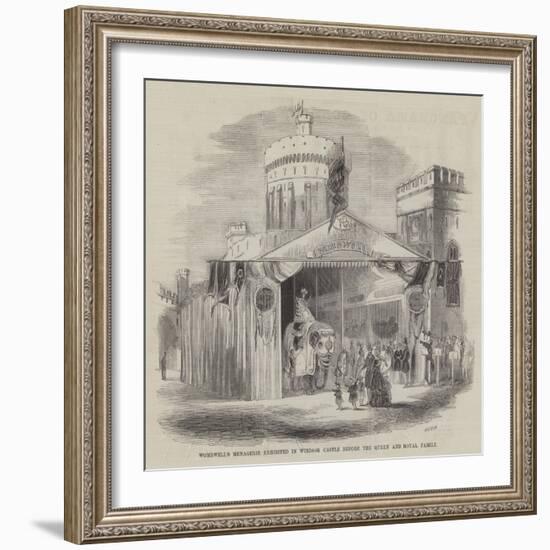 Wombwell's Menagerie Exhibited in Windsor Castle before the Queen and Royal Family-null-Framed Giclee Print