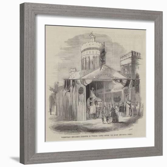 Wombwell's Menagerie Exhibited in Windsor Castle before the Queen and Royal Family-null-Framed Giclee Print