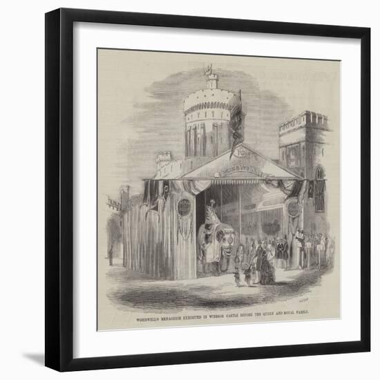 Wombwell's Menagerie Exhibited in Windsor Castle before the Queen and Royal Family-null-Framed Giclee Print