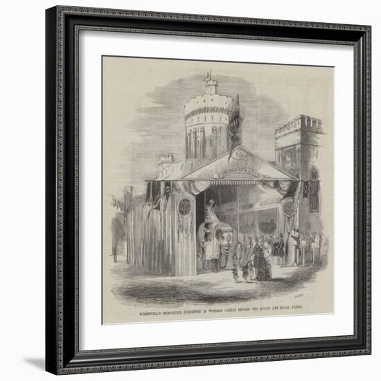 Wombwell's Menagerie Exhibited in Windsor Castle before the Queen and Royal Family-null-Framed Giclee Print