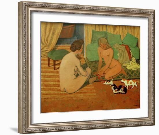 Women and Cats-Félix Vallotton-Framed Giclee Print