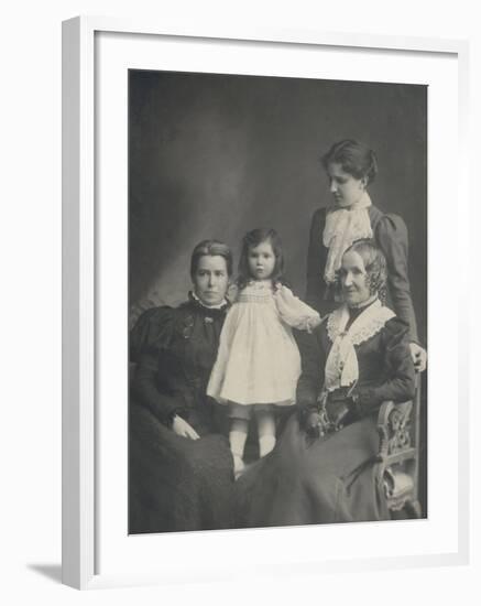 Women and Girl 1890s-null-Framed Photographic Print