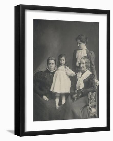 Women and Girl 1890s-null-Framed Photographic Print