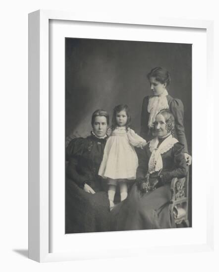 Women and Girl 1890s-null-Framed Photographic Print
