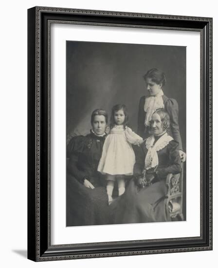 Women and Girl 1890s-null-Framed Photographic Print