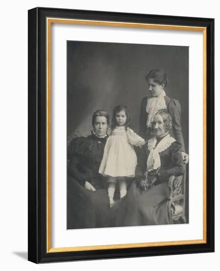 Women and Girl 1890s-null-Framed Photographic Print