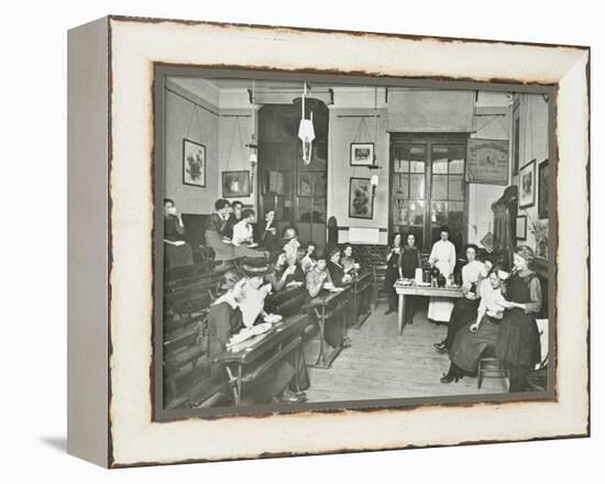 Women and Girls in a Classroom, Surrey Square Evening Institute for Women, London, 1914-null-Framed Premier Image Canvas