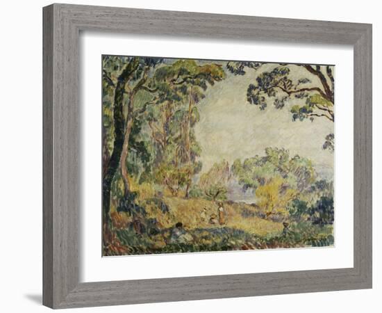 Women and Girls in the Countryside, Femmes Et Fillettes Dans La Campagne, 1906-Henri Lebasque-Framed Giclee Print