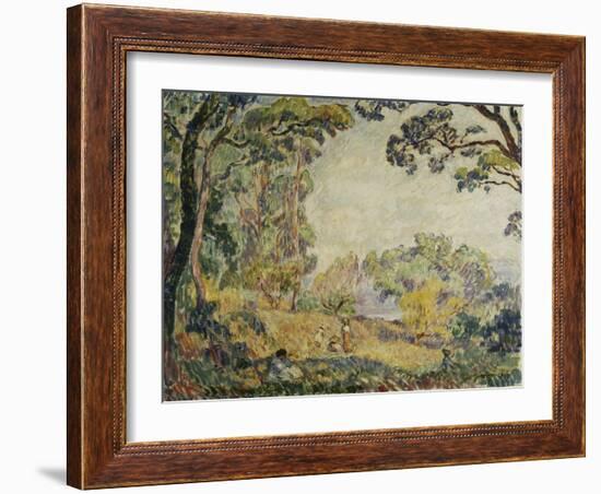 Women and Girls in the Countryside, Femmes Et Fillettes Dans La Campagne, 1906-Henri Lebasque-Framed Giclee Print