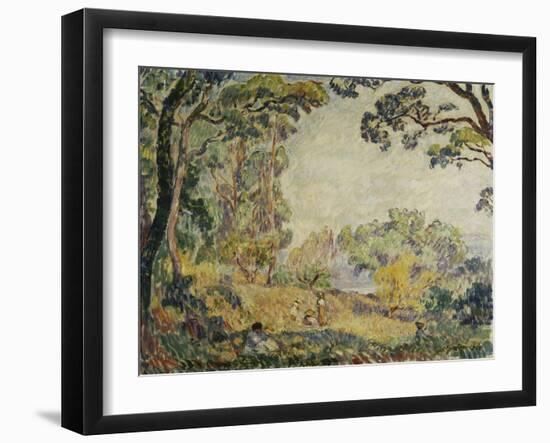 Women and Girls in the Countryside, Femmes Et Fillettes Dans La Campagne, 1906-Henri Lebasque-Framed Giclee Print