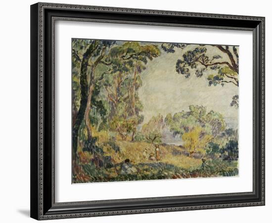 Women and Girls in the Countryside, Femmes Et Fillettes Dans La Campagne, 1906-Henri Lebasque-Framed Giclee Print