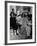 Women at a Powder Bar in Department Store Being Advised on Make Up by Operators-Leonard Mccombe-Framed Photographic Print