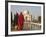 Women at Taj Mahal on River Yamuna, India-Claudia Adams-Framed Photographic Print